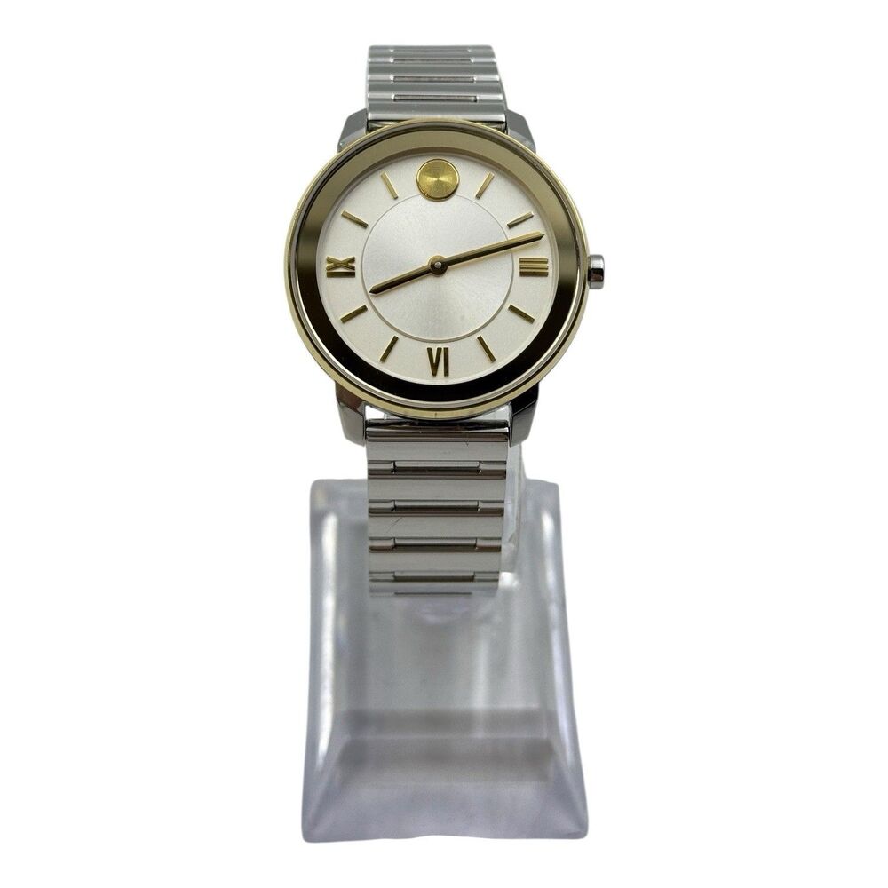 Movado Bold Women's Two-Tone Stainless Steel Watch 32mm -3600592 - New battery